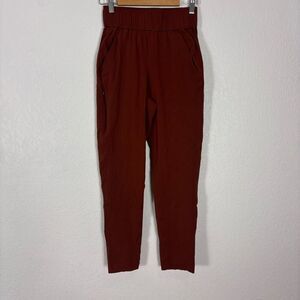 Alder Women's Brick Red Skinny Leg Pull On Open Air Hiking Pants Size XS
